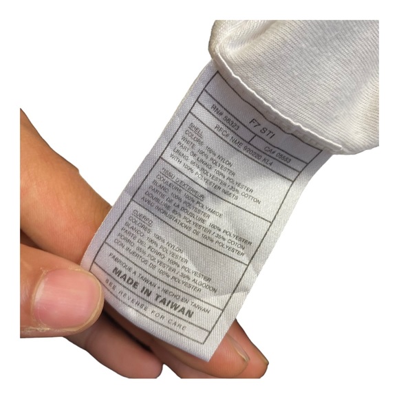 Vintage 90s Nike Track Jacket Black White embroidered swoosh Monochrome Small - Picture 4 of 5